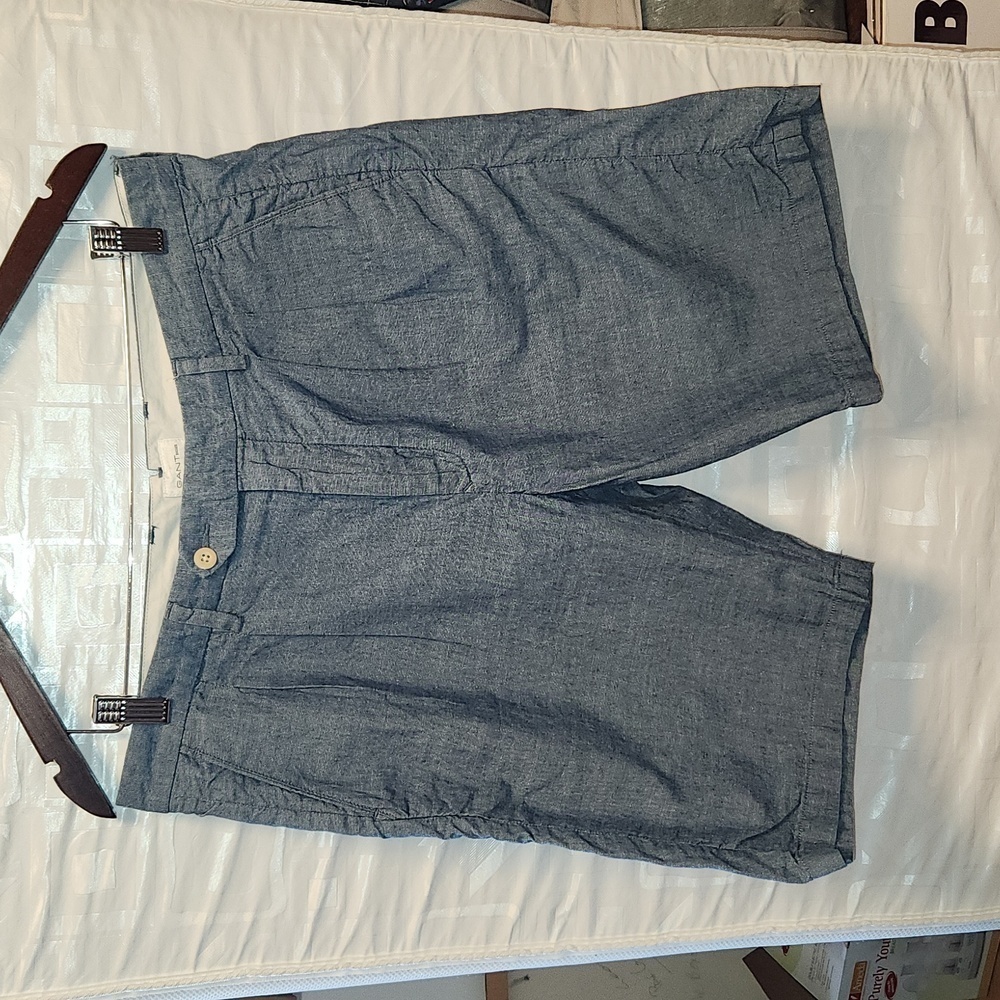 GANT RUGGER pleated front cotton shorts sz 34 waist